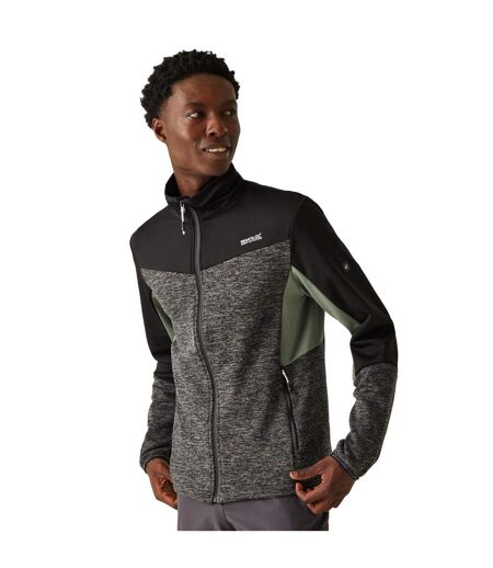 Mens Coladane Vi Marl Full Zip Fleece Jacket Ash Black Marl Regatta