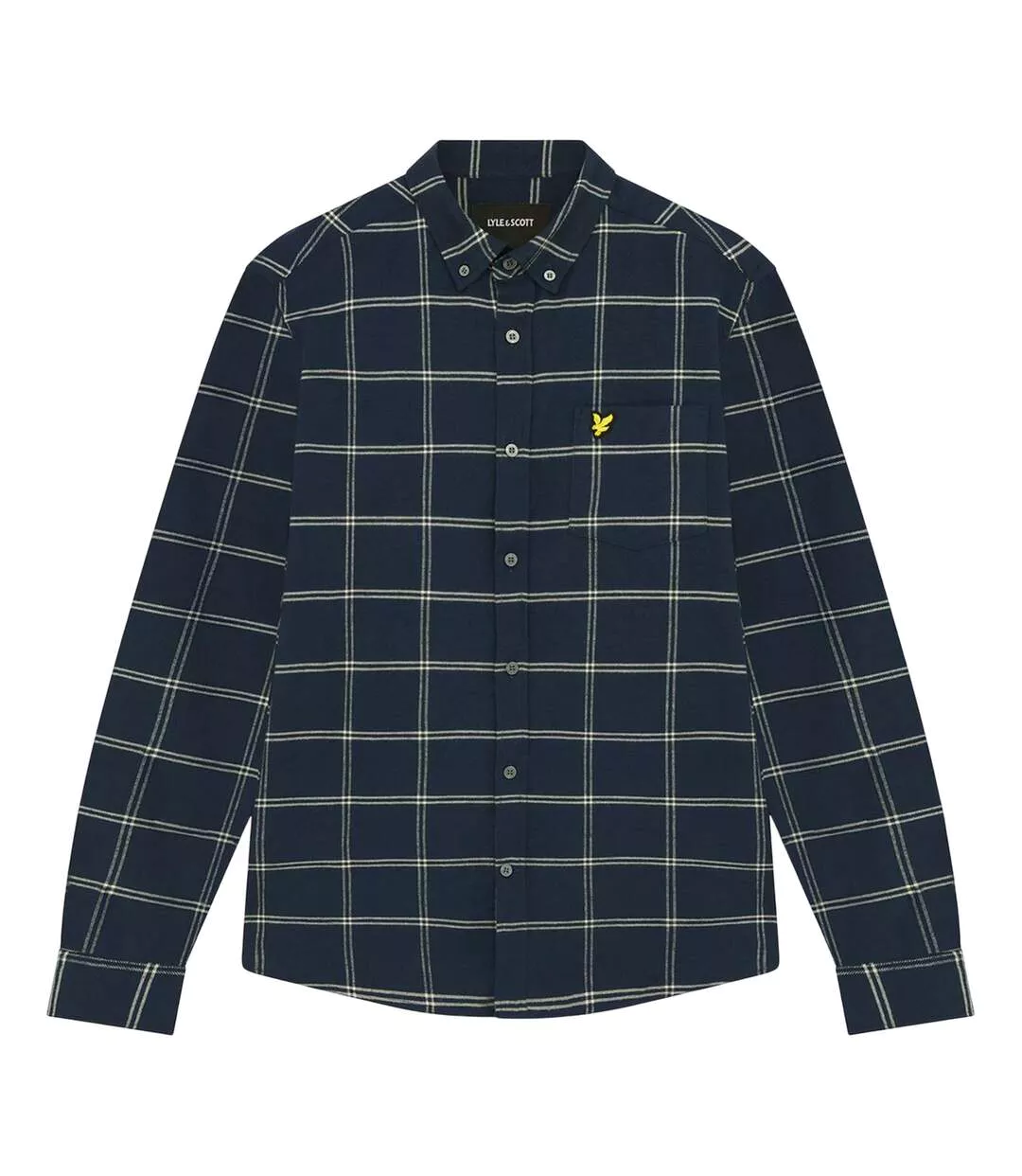 Chemise Style À Carreaux Homme Bleu Marine Lyle & Scott-2