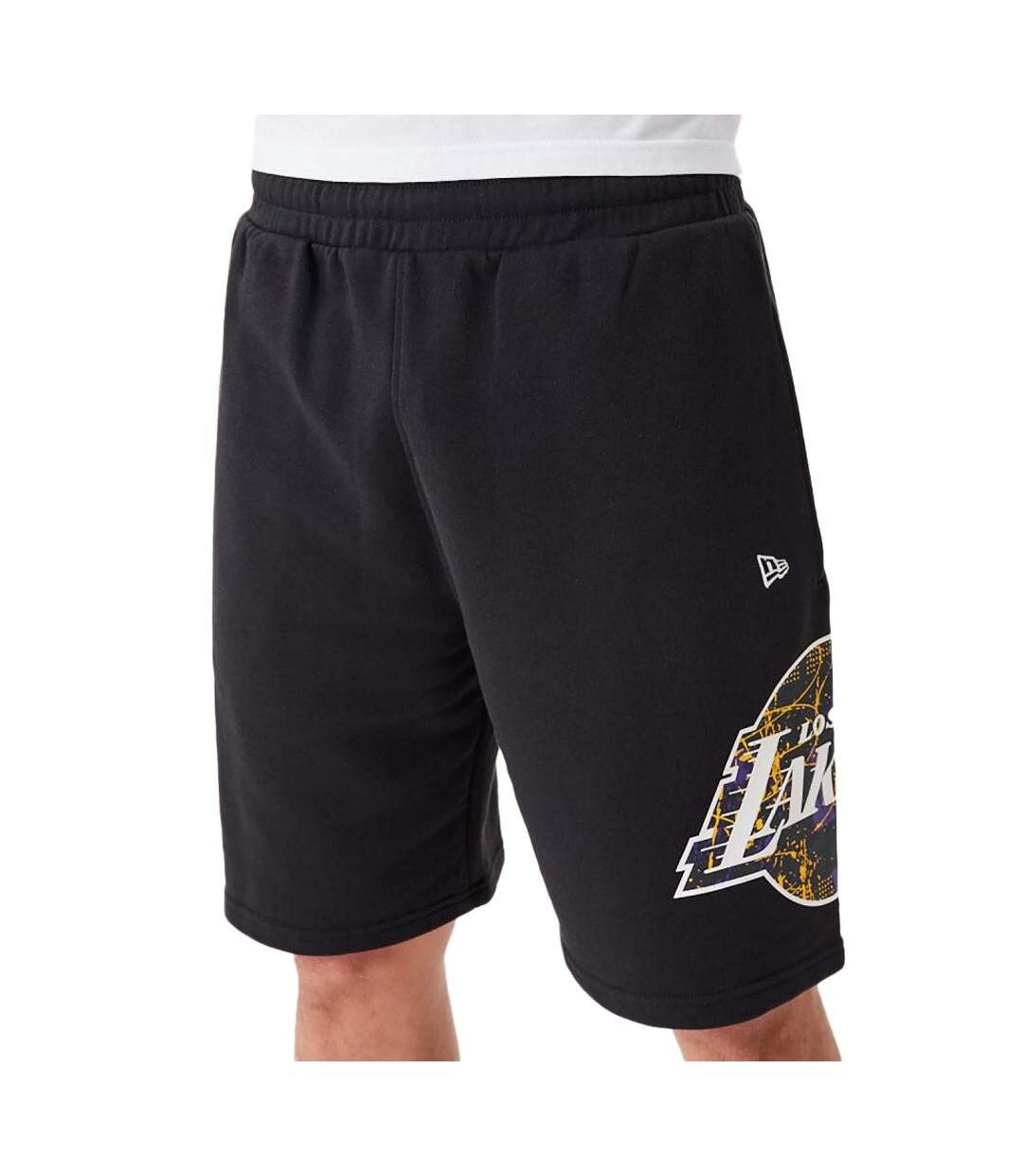 Short noir homme new era nba los angeles lakers - l-1