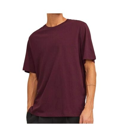 T-shirt bordeau homme jack & jones basic - m