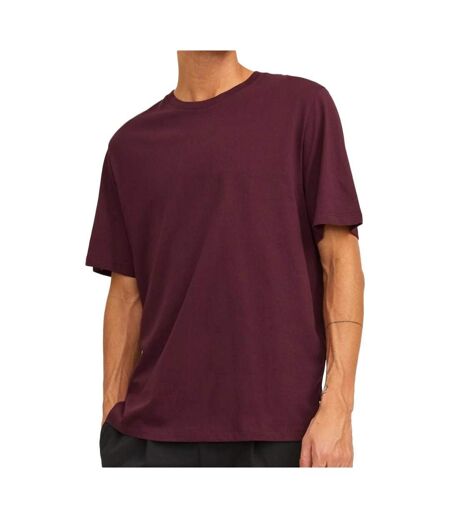 T-shirt bordeau homme jack & jones basic - m
