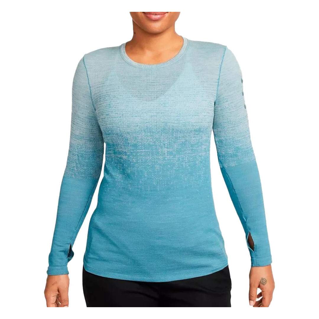 T-shirt Bleu Technique Femme Nike Adv Run - L-1