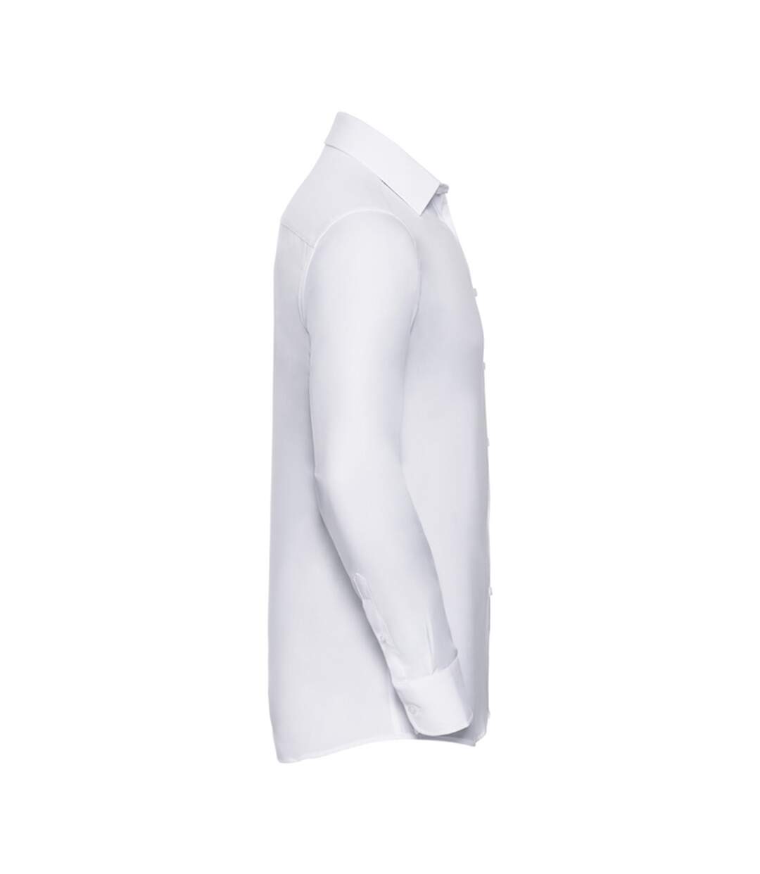 Chemise Manches Longues Motif/style Uni Homme Blanc Russell Collection-3