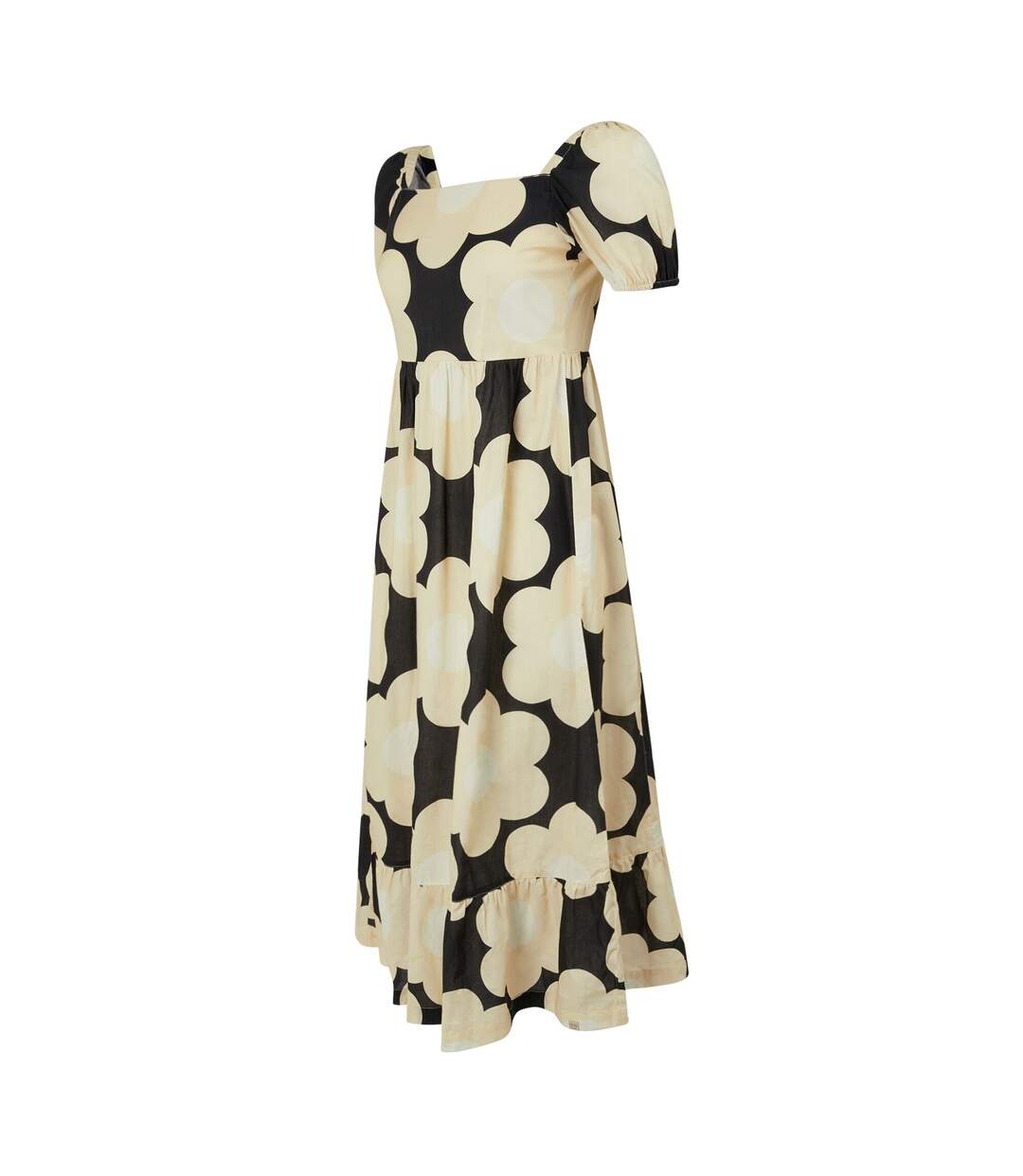 Womens/ladies orla kiely sixties daisy summer midi dress black Regatta-3