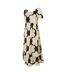 Womens/ladies orla kiely sixties daisy summer midi dress black Regatta-3