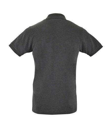 SOLS Mens Perfect Pique Short Sleeve Polo Shirt (Charcoal Marl) - UTPC283