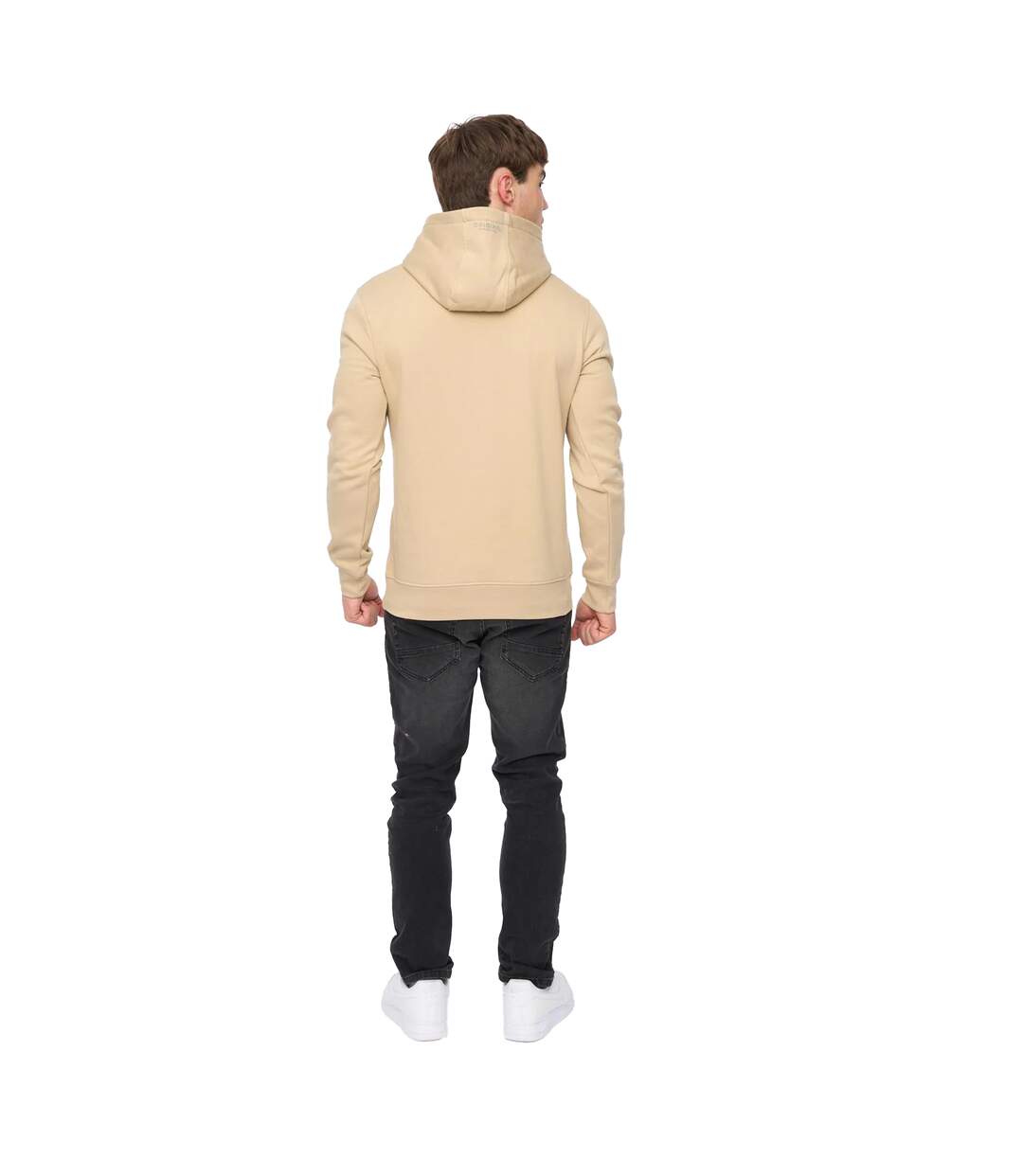 Sweat À Capuche Jamolat Homme Beige Gris Crosshatch-3