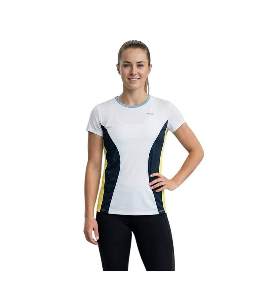 T-shirt Manches Courtes Motif/style Imprimé Mia Femme Blanc Head-4