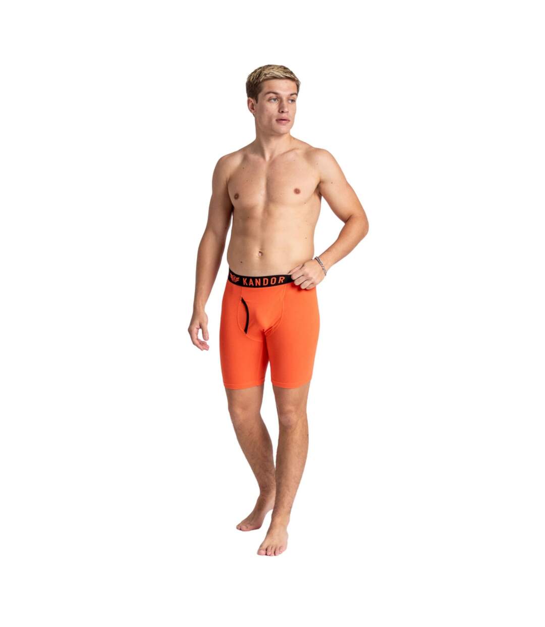 Boxers trunken homme orange Kandor