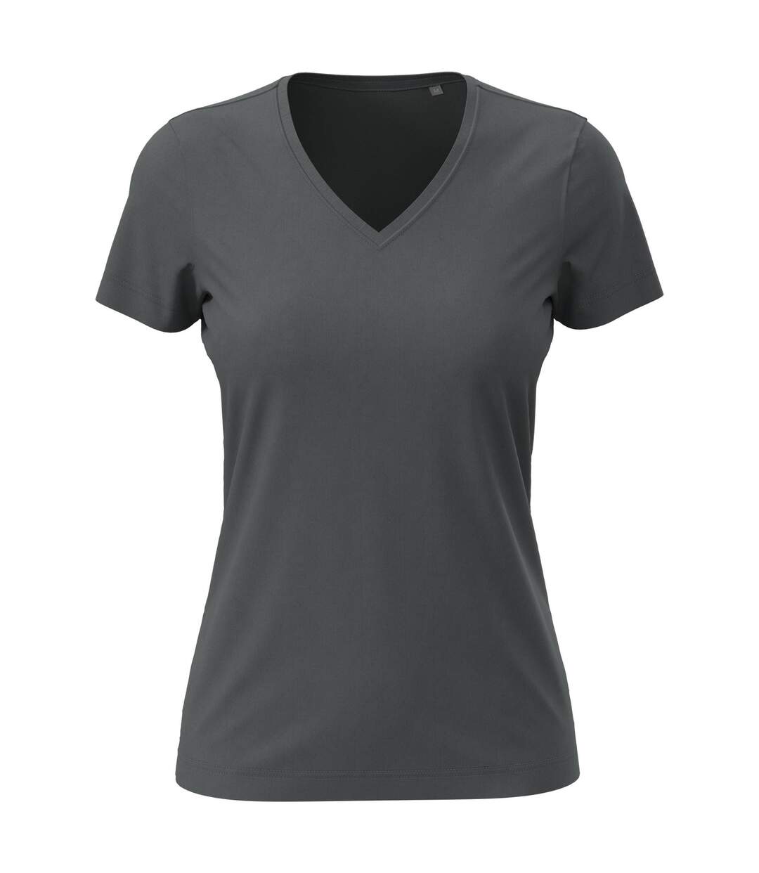 Womens/ladies Classic V Neck Tee Slate Grey Stedman-1