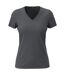 Womens/ladies Classic V Neck Tee Slate Grey Stedman-1