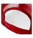 Beechfield Mens Half Mesh Trucker Cap / Headwear (Pack of 2) (Classic Red/White) - UTRW6695