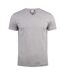 T-shirt basic adulte gris chiné Clique