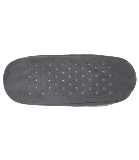 Isotoner Chaussettes d'intérieur homme maille côtelée, picots antidérapants