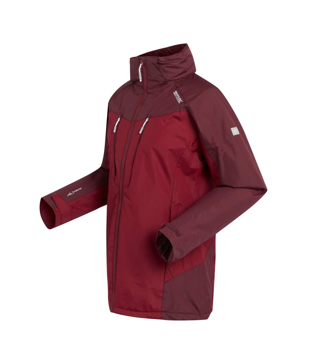 Veste imperméable calderdale femme rouge foncé / bordeaux Regatta-3