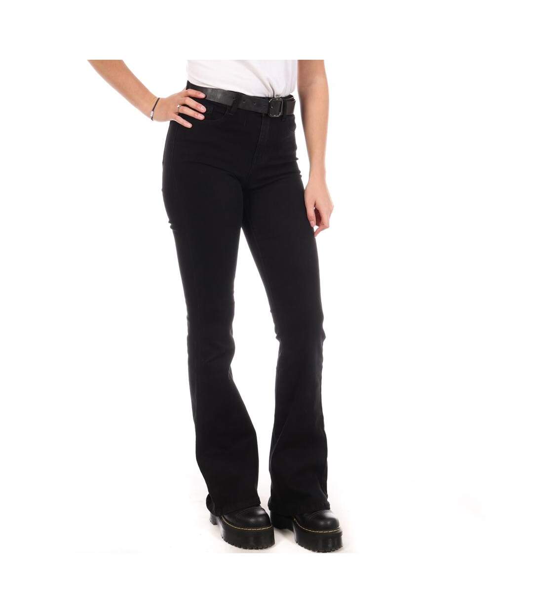 Jean loose noir femme monday premium 626-1