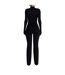 Womens/ladies Sculpted Straight Leg Jumpsuit Black Naked Wardrobe-2
