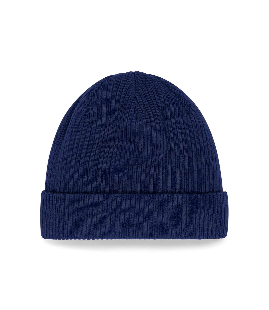 Bonnet En Coton Biologique Bleu Marine Beechfield-2