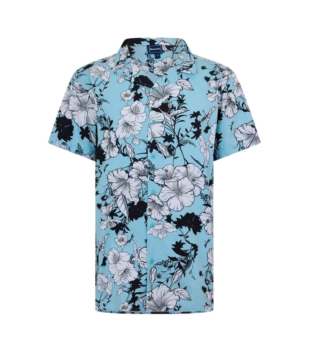 Chemise Motif/style Floral Homme Bleu Ciel Bench-1