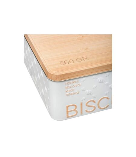 Boîte à Biscuits Scandi 19cm Blanc