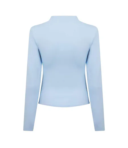 Haut Manches Longues Femme Bleu Céleste Nike