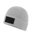 Bonnet Motif/style Écusson Fashion Gris Clair Noir Beechfield-2