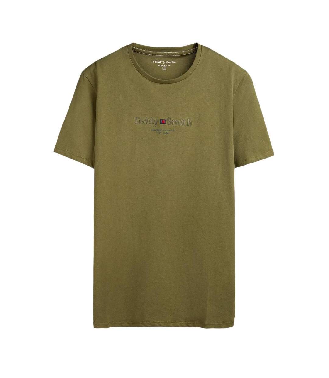 T-shirt kaki homme teddy smith 11017024d0 - l-1