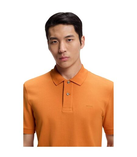 Polo Pallas Homme Orange Moyen Boss