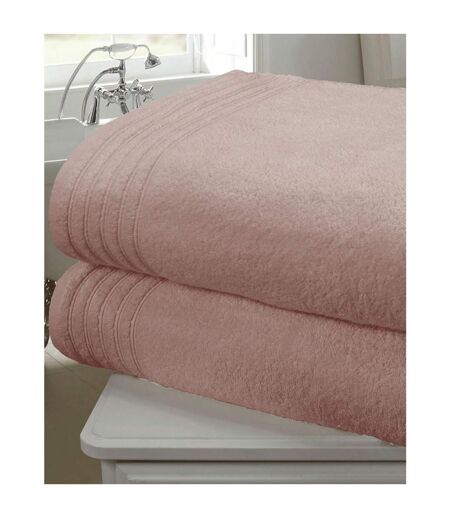 Rapport Soft Touch Towel (Pack of 2) (Dusky Pink) (One Size)