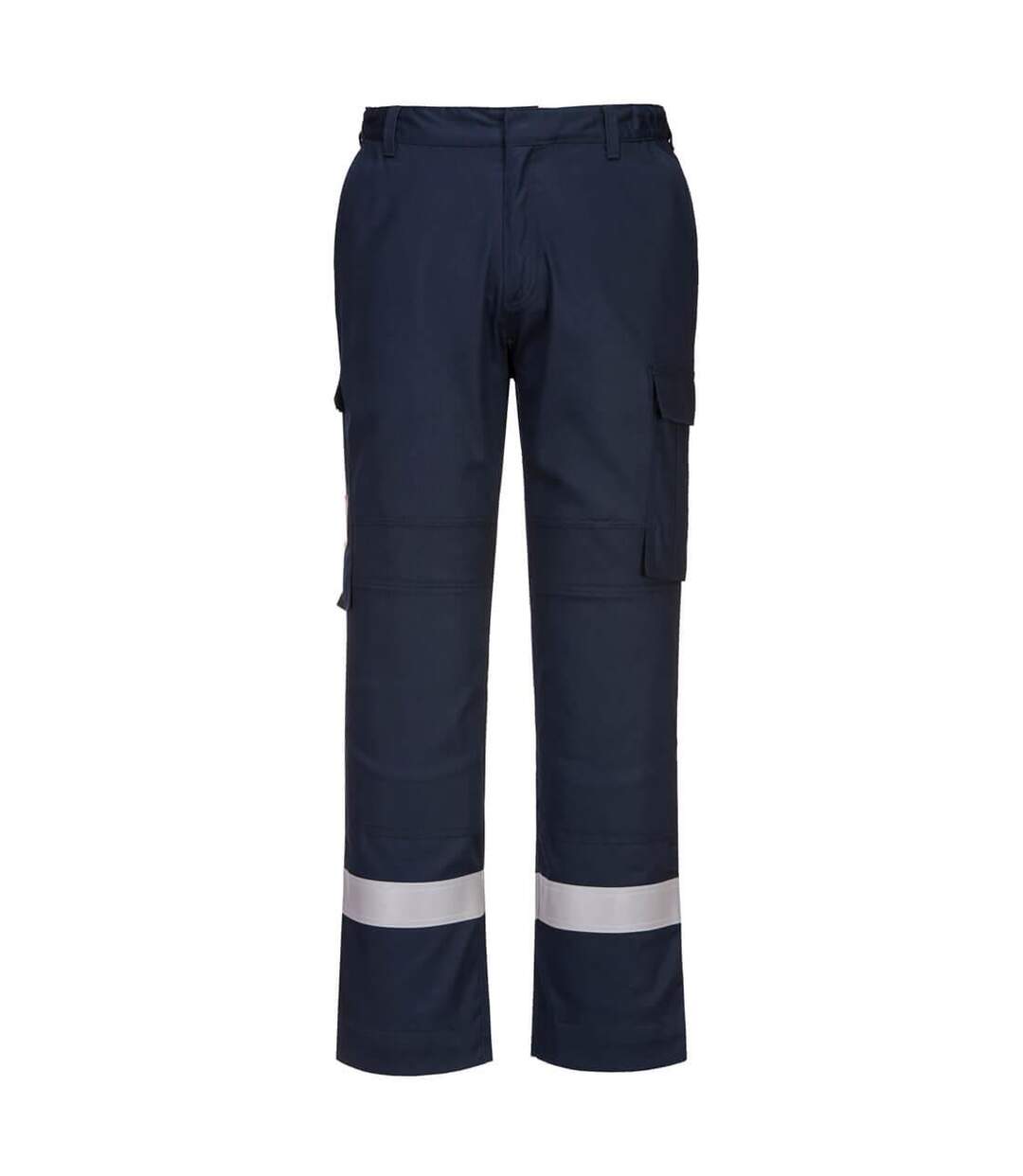 Mens bizflame plus panelled work trousers navy Portwest-1