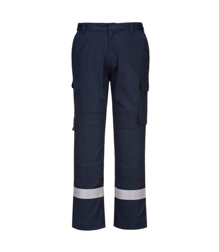 Portwest Mens Bizflame Plus Panelled Work Trousers (Navy) - UTPW1076