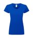 T-shirt femme authentic classic en coton ringspun bright royal Russell-1