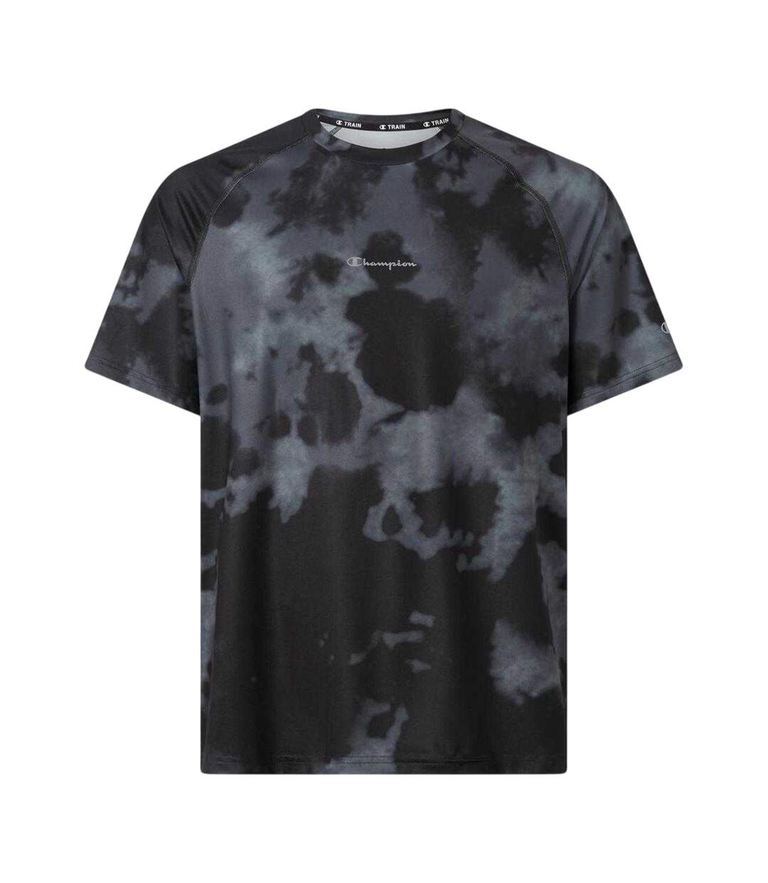 Mens Tie Dye Performance T-shirt Black Champion-1