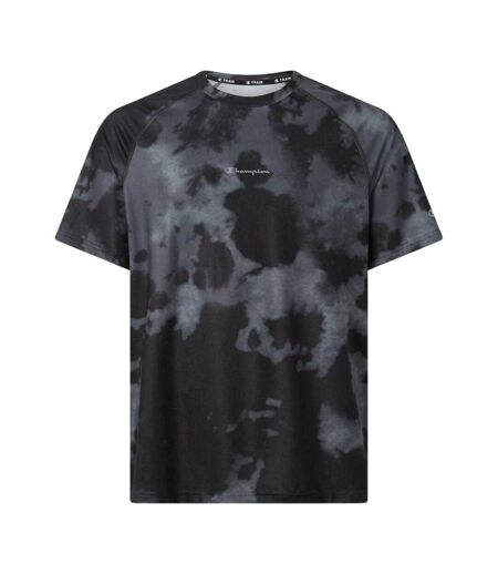 Mens Tie Dye Performance T-shirt Black Champion