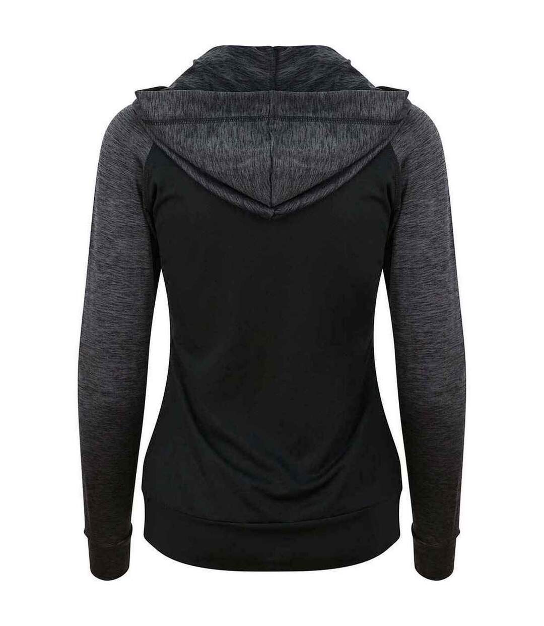 Veste À Capuche Cool Femme Noir Anthracite Chiné Just Cool-2