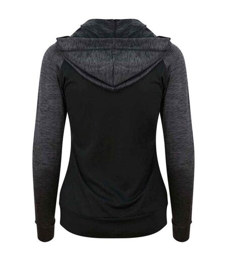 Veste À Capuche Cool Femme Noir Anthracite Chiné Just Cool