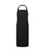 Unisex adult organic fairtrade certified full apron one size black Premier