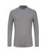 Mens Mock Neck Base Layer Top Grey Sondico-1