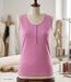 Débardeur femme DALTON4 MAYFLOWER – Top col tunisien en coton flammé pour une fraîcheur absolue-3
