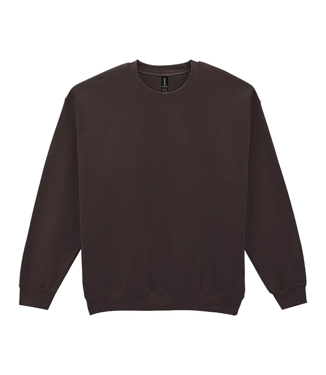 Sweat Uni À Col Ras-du-cou Heavy Blend Femme Marron Foncé Gildan-2