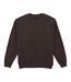 Sweat Uni À Col Ras-du-cou Heavy Blend Femme Marron Foncé Gildan-2