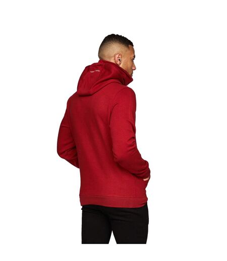 Mens Venmark Snood Collar Hoodie Red Juice