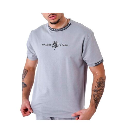 T-Shirt gris/blanc homme project x paris
