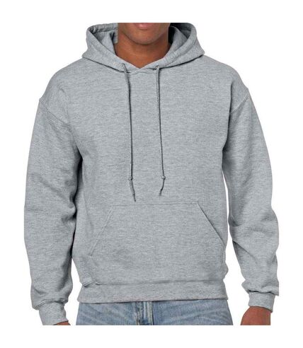 Sweat à capuche adulte gris Gildan