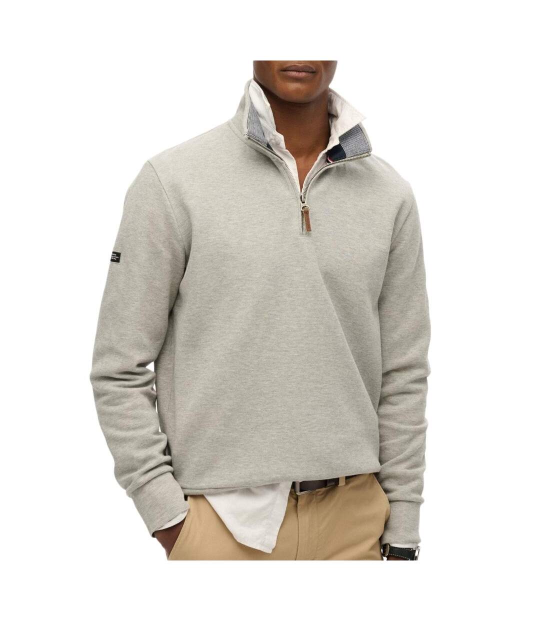 Sweat gris homme superdry core-1