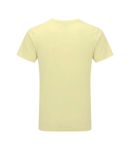 Mens Short Sleeve Lightweight Fitness T-shirt Butter Yellow Tri Dri