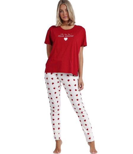 Pyjama pantalon t-shirt Dans Mon Coeur Admas