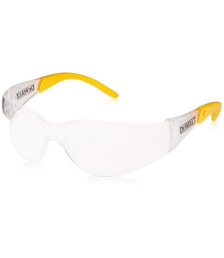 Unisex Protector Safety Eyewear One Size Charcoal Yellow Dewalt