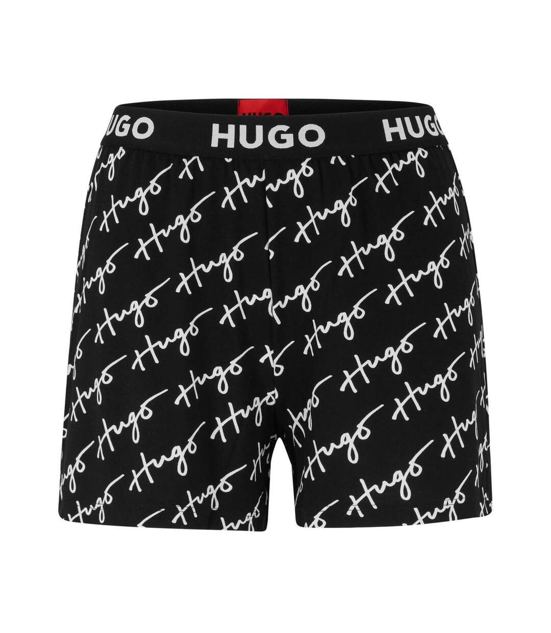 Short De Pyjama Unite Femme Noir Blanc Hugo-2