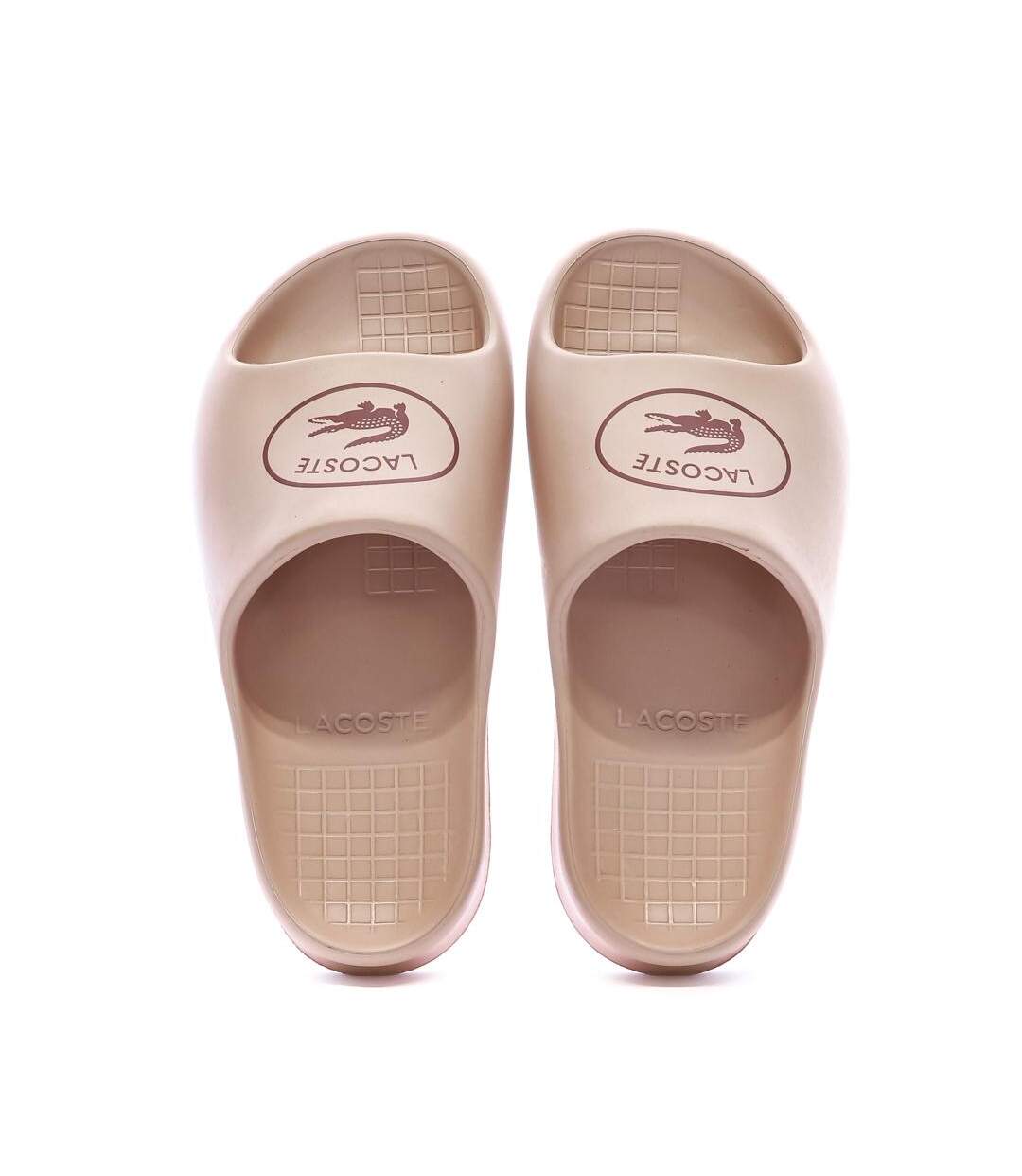 Claquettes vieux rose femme lacoste serve slide 2.0-3